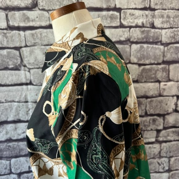 Chico's No Iron Button Down Long Sleeve Blouse Size Large - Picture 5 of 10